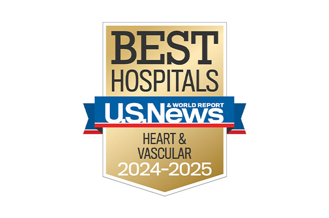 US News Badge Best Hospitals Heart and Vascular 2024-25